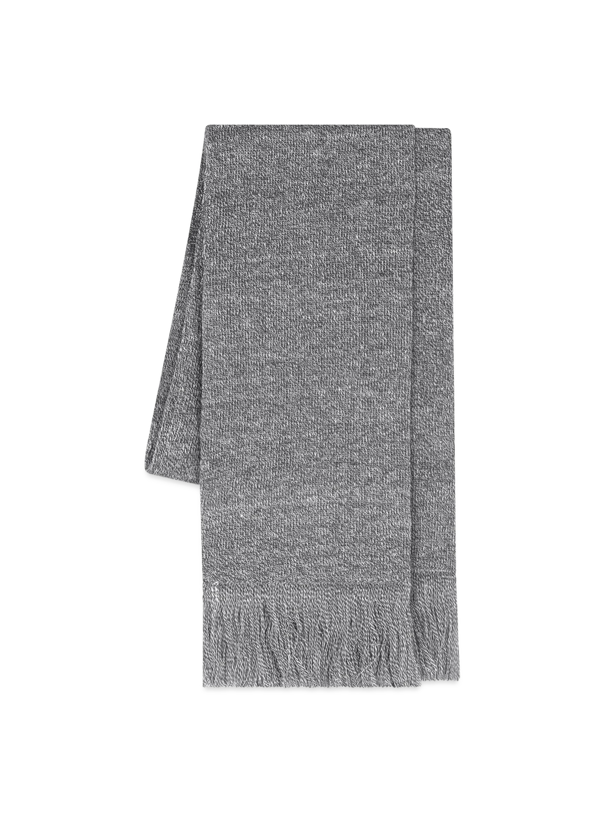 Knitted Scarf - heather grey - Right