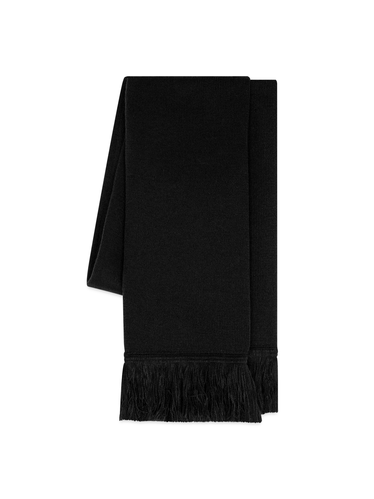 Knitted Scarf - black - Right