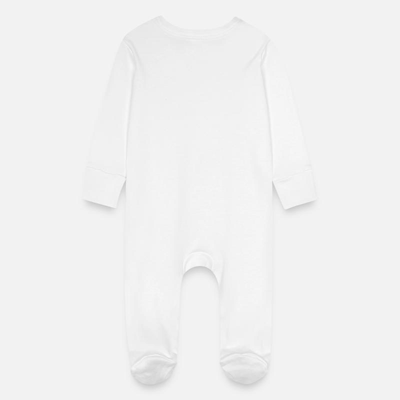 Vauvan luomupuuvillainen yöpuku, jossa raapimista ehkäisevät lapaset