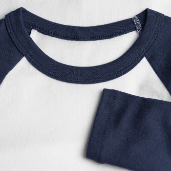 Cropped Baseball dame-T-shirt med 3/4 Ærmer