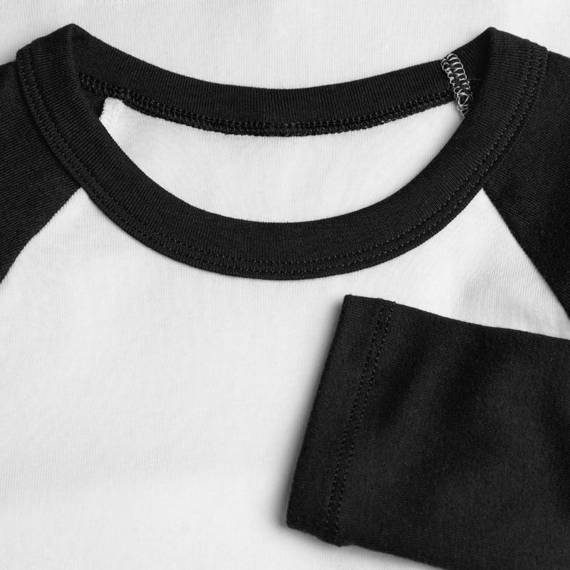 Naisten Cropped Baseball t-paita 3/4-hihoilla