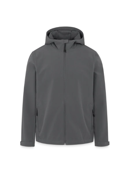 Recycelte Männer Softshell-Jacke von Stanley/Stella - Anthrazit - Vorne
