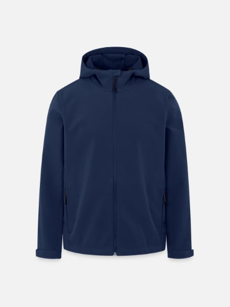 Men’s Recycled Softshell Jacket by Stanley/Stella - navy - Front