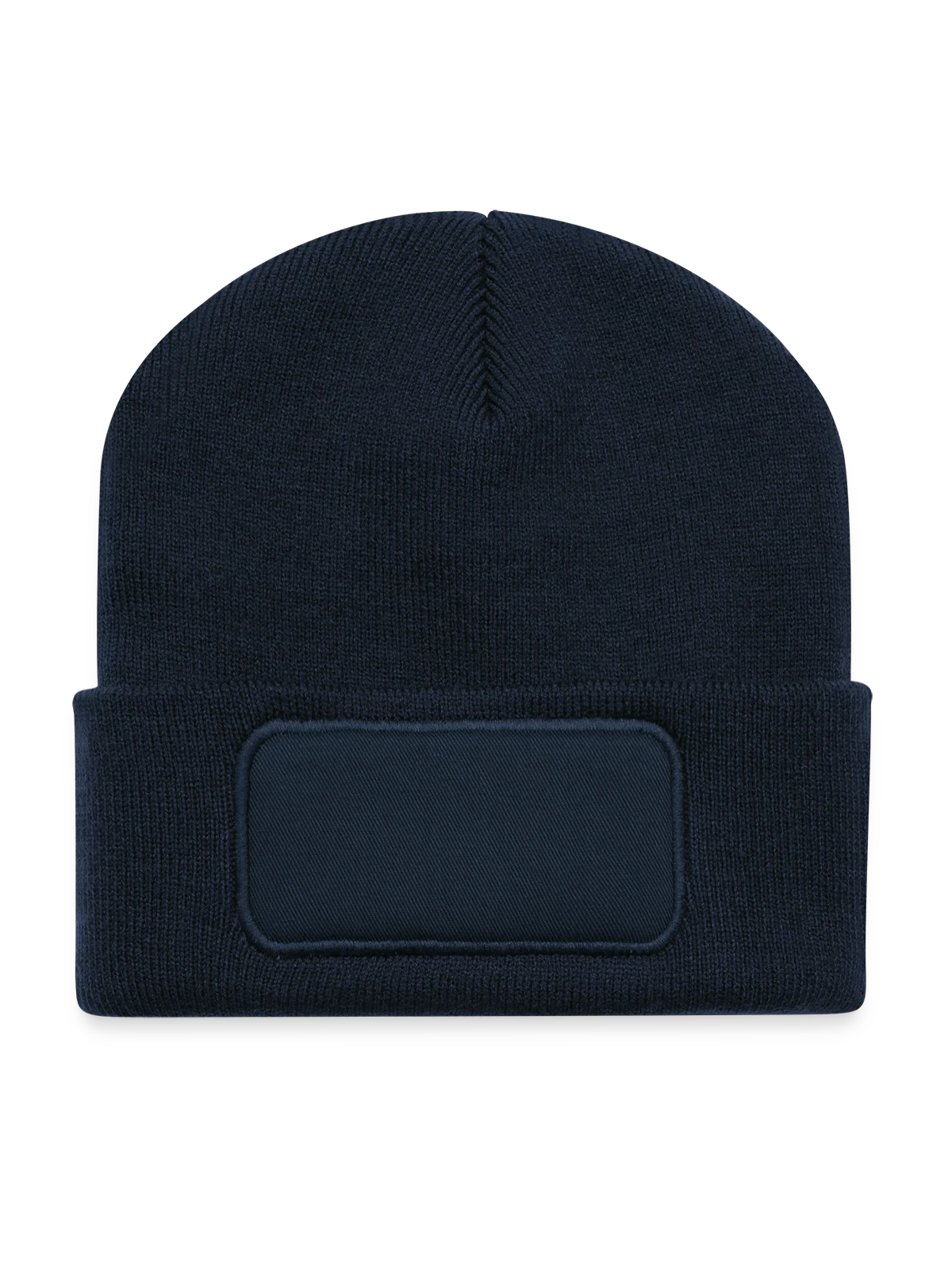 Recycled Patch Beanie - french navy - Front