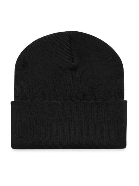 Recycled Patch Beanie - black - Back