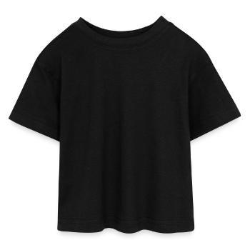 Cropped jersey-T-shirt til teenagere