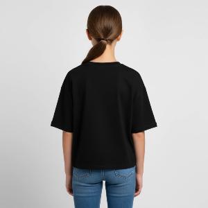 Teen Cropped Jersey T-Shirt - Hinten