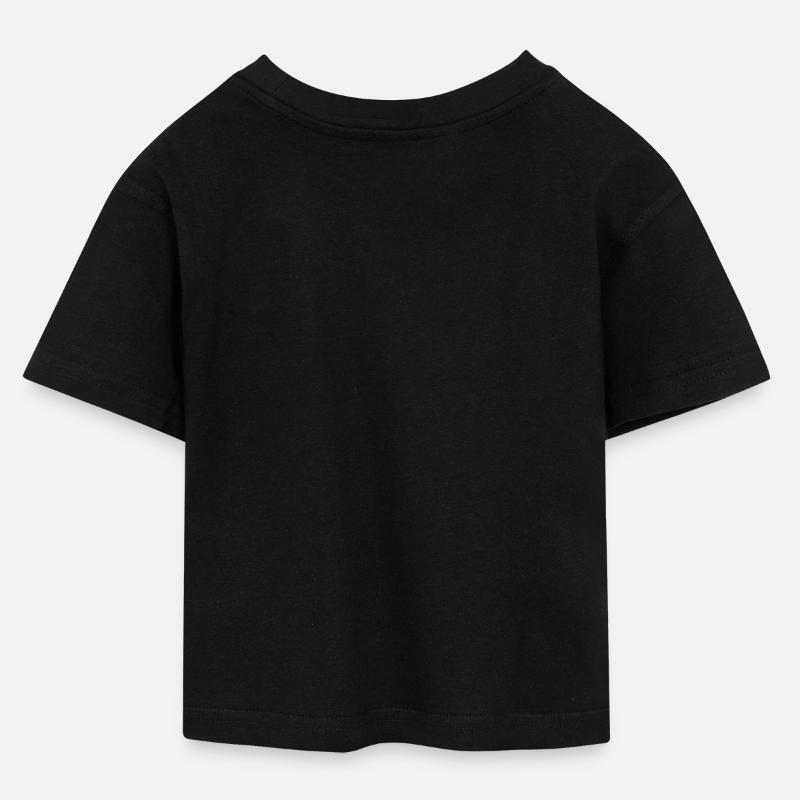 Cropped jersey-T-skjorte for tenåringer