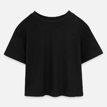 Cropped jersey-T-shirt til børn