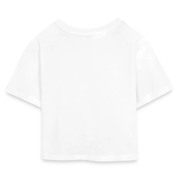 Kids’ Cropped Jersey T-Shirt - white - Back