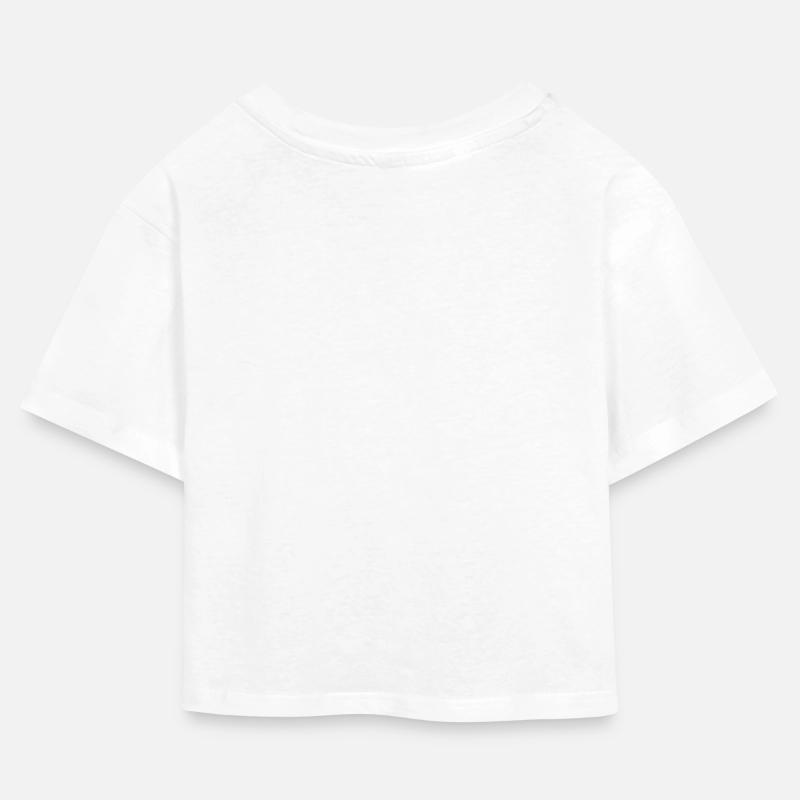 Cropped jersey-T-skjorte for barn