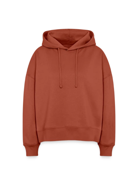 Stanley/Stella Boxy Frauen Bio Hoodie Nora - Terrakotta - Vorne