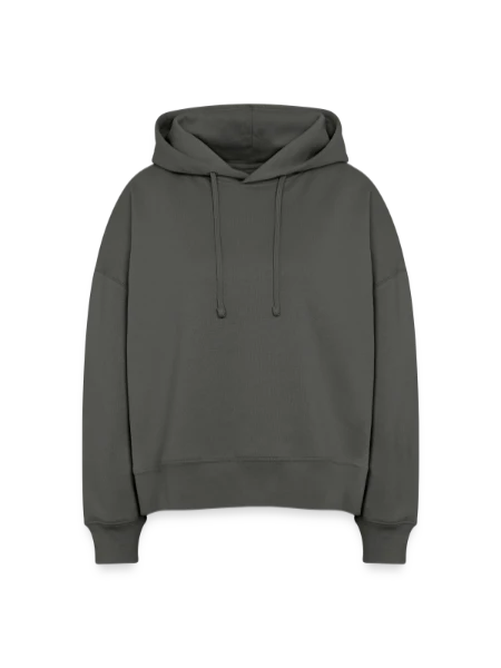 Stanley/Stella Boxy Women Organic Hoodie Nora - anthracite - Front