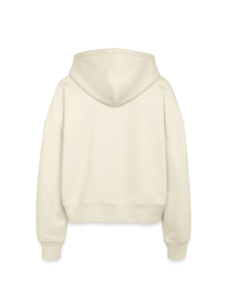 Stanley/Stella Boxy Women’s Organic Zip Hoodie Ida - soft Ecru - Back