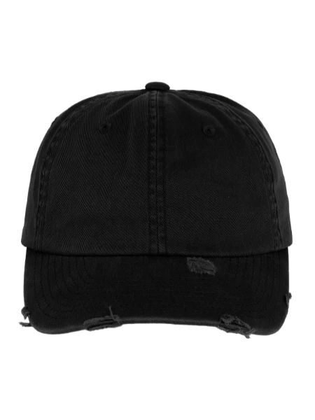 Flexfit Vintage Destroyed Cap - black - Front