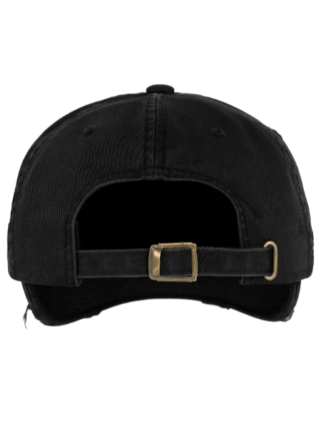 Flexfit Vintage Destroyed Cap - black - Back