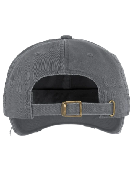 Flexfit Vintage Destroyed Cap - dark grey - Back
