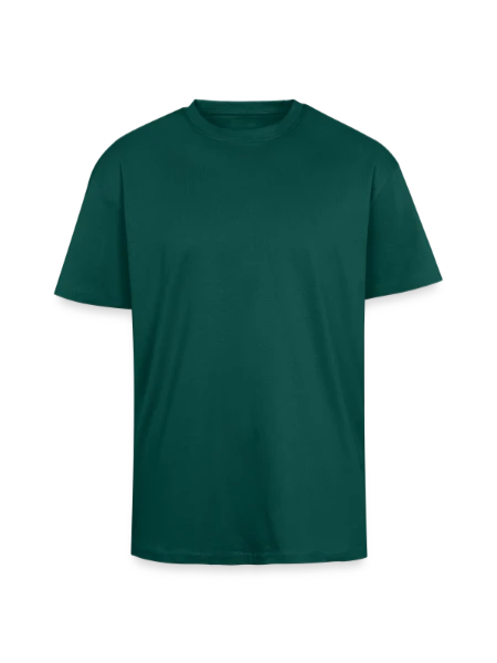 T-shirt unisexe oversize épais - hunter green - Devant