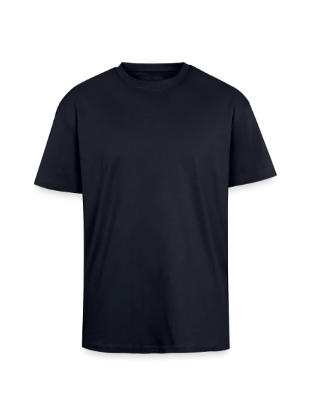 T-shirt unisexe oversize épais - bleu marine - Devant