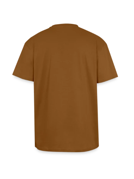Unisex Oversized Heavyweight T-shirt - toffee - Back