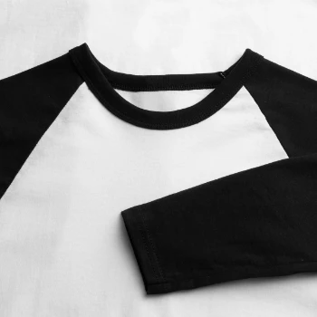 Langærmet herre-baseballshirt