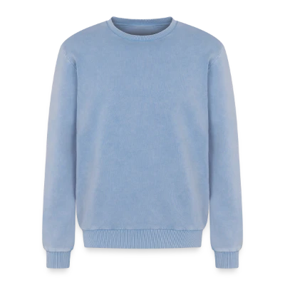 Sweatshirt unisexe Premium acid-wash en coton