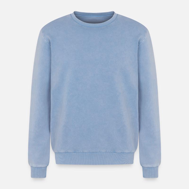Unisex Premium acid-wash sweater van katoen