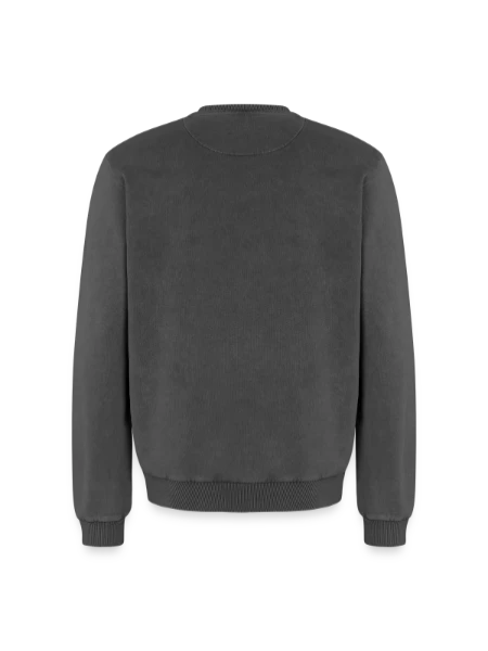Relaxed Unisex Premium Acid Washed Sweatshirt - acid washed black - Back