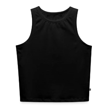 Débardeur cropped femme bio - noir