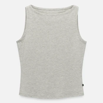 Tanktopp dame med båthals økologisk