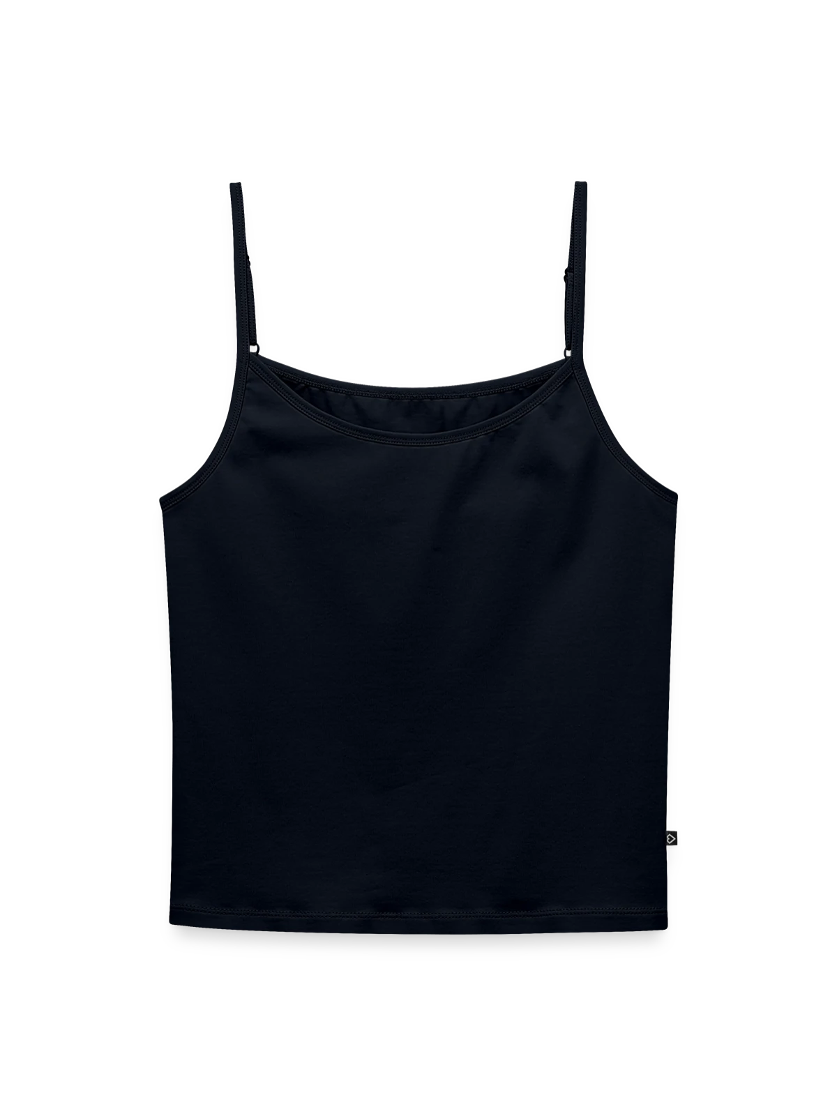 Women's Premium Organic Spaghetti Strap Top - navy - Front