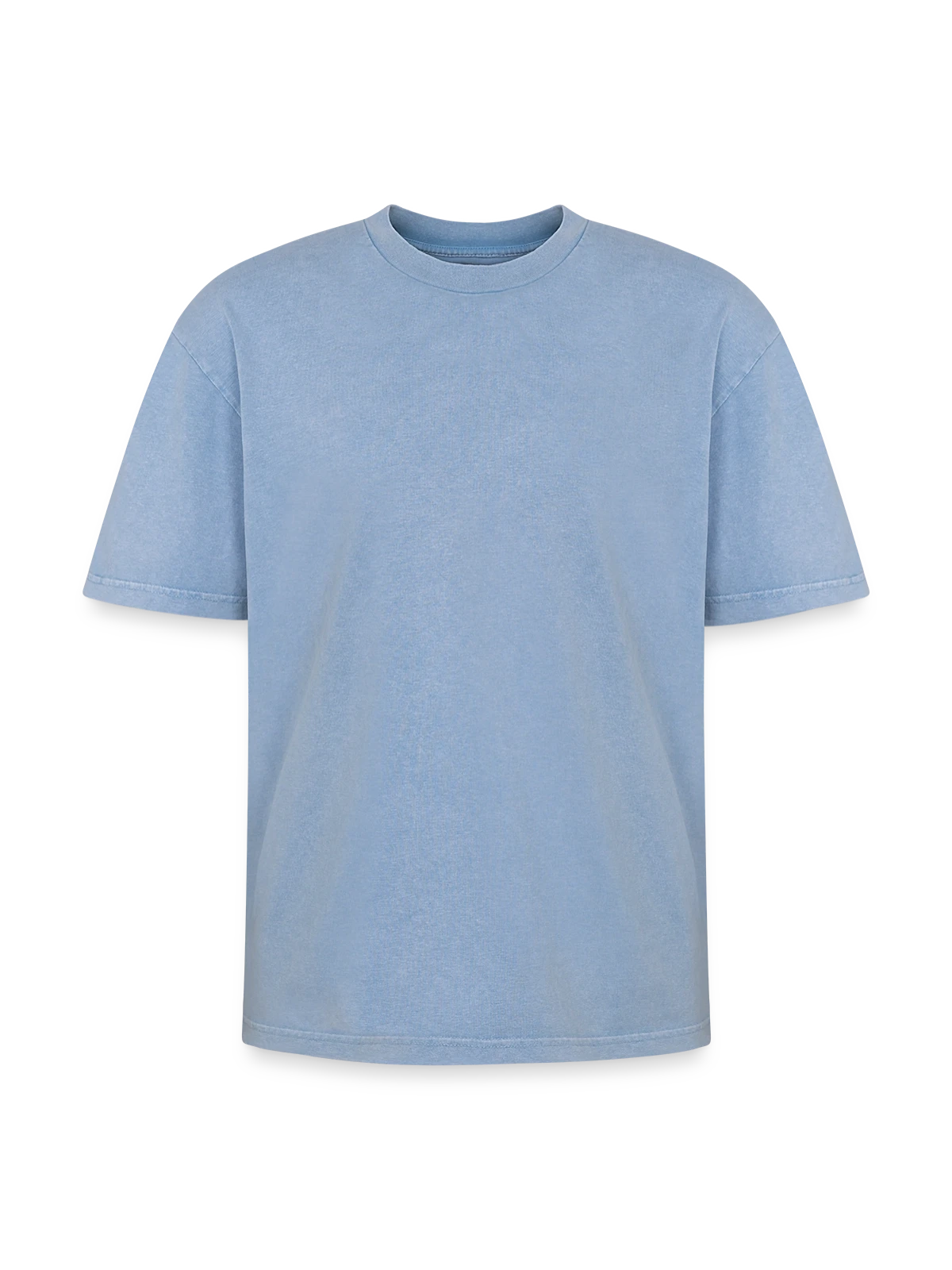 Oversized Unisex Premium Acid-Washed T-Shirt - acid washed blue - Front