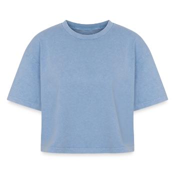 Boxy Frauen Premium Acid-Washed T-Shirt