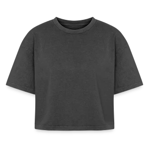 T-shirt femme boxy effet acid wash Premium