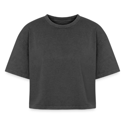 T-shirt femme boxy effet acid wash Premium