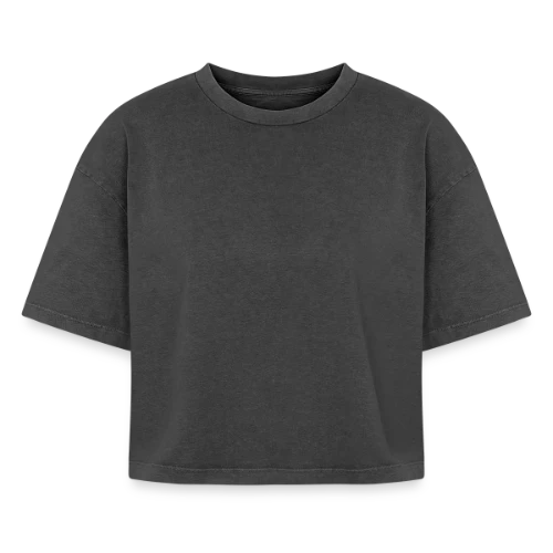 T-shirt femme boxy effet acid wash Premium