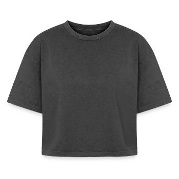 Boxy Frauen Premium Acid-Washed T-Shirt