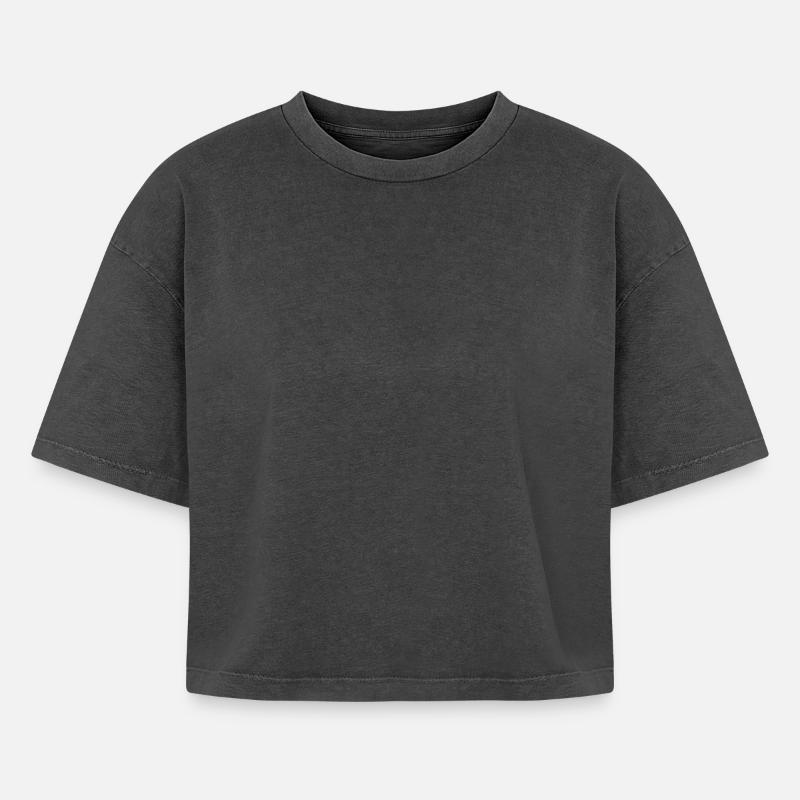 Boxy Frauen Premium Acid-Washed T-Shirt
