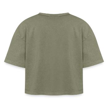 Boxy Frauen Premium Acid-Washed T-Shirt