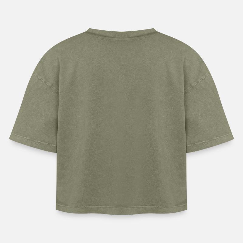 Boxy Frauen Premium Acid-Washed T-Shirt