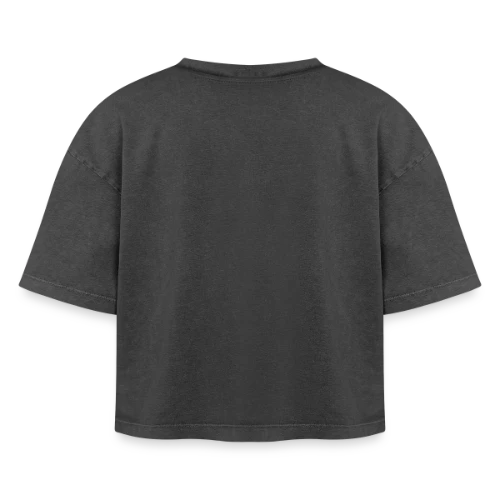 T-shirt femme boxy effet acid wash Premium