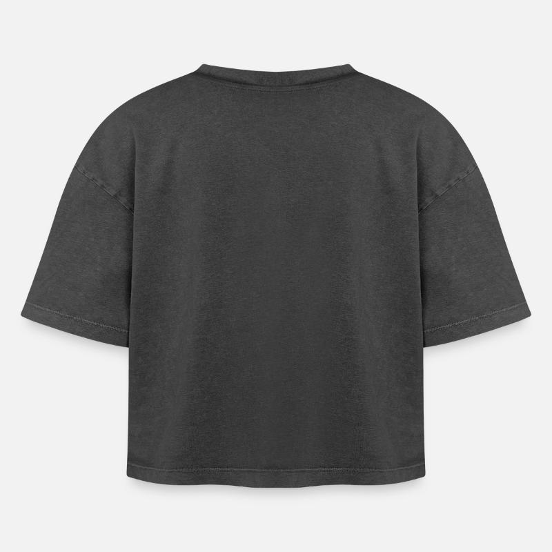 Boxy Frauen Premium Acid-Washed T-Shirt