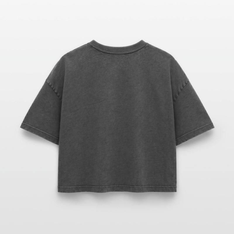 Boxy Women's Premium Acid Washed T-Shirt