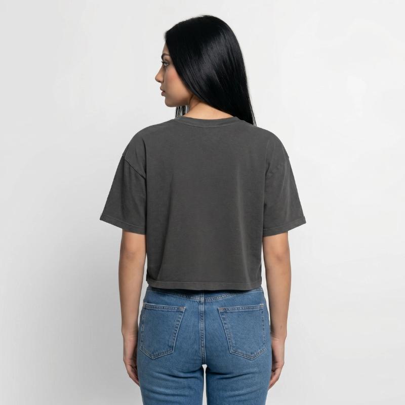 Boxy Women's Premium Acid Washed T-Shirt