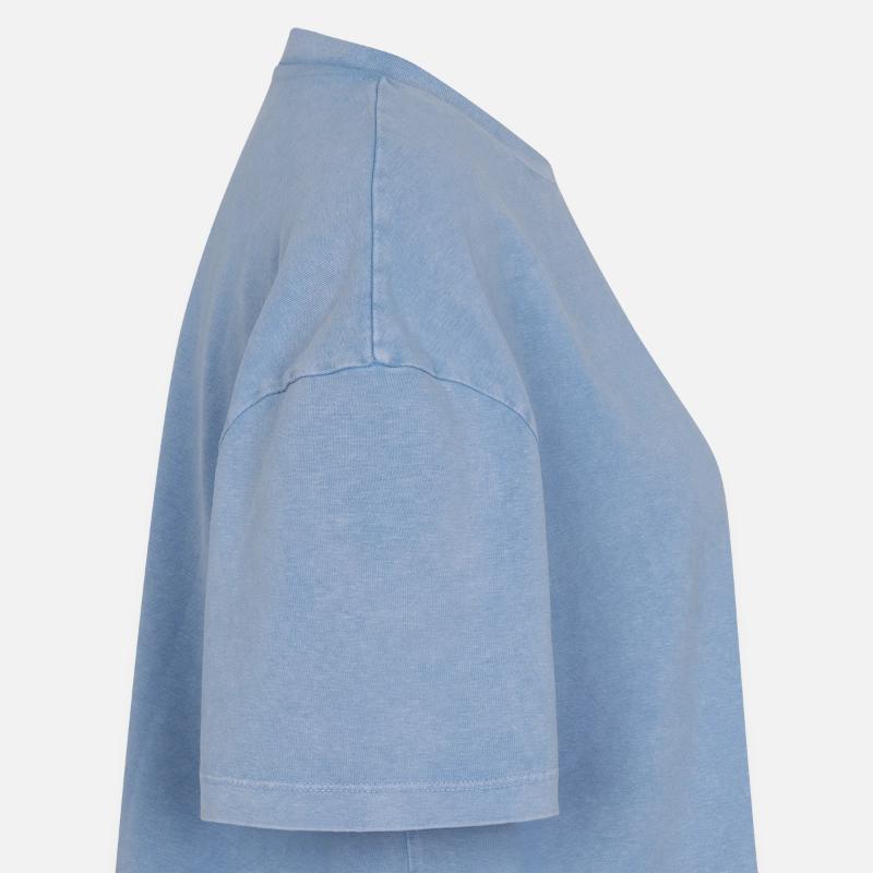 Dame Premium T-shirt med boxy fit og acid wash-effekt