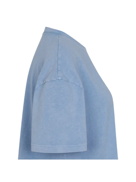 Boxy Women's Premium Acid Washed T-Shirt - acid washed blue - Right