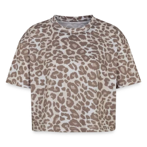 T-shirt boxy femme léopard premium