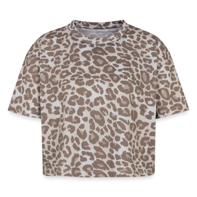 T-shirt boxy femme léopard premium