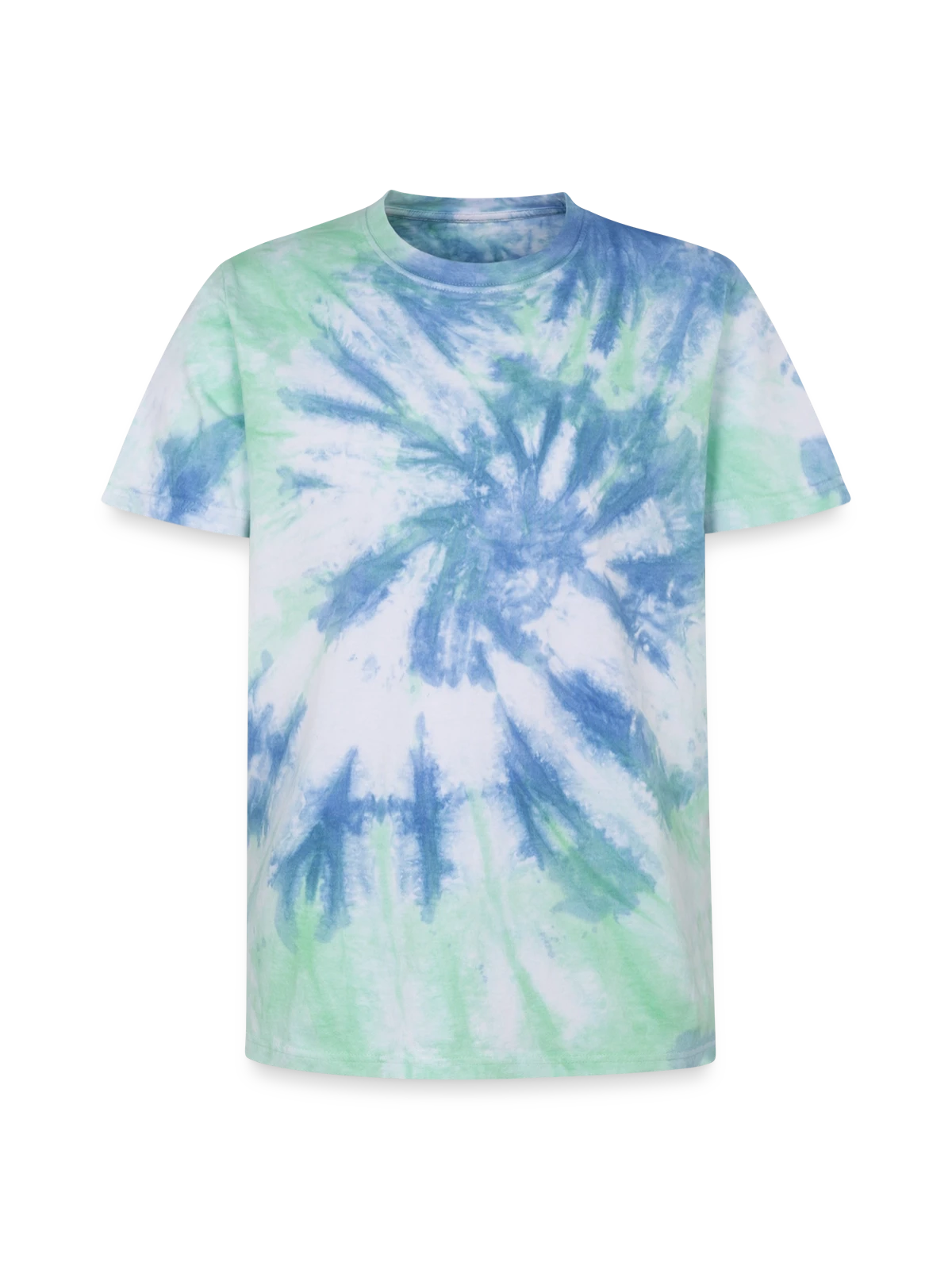 Unisex Premium Tie-Dye T-Shirt - Blue Spiral - Front