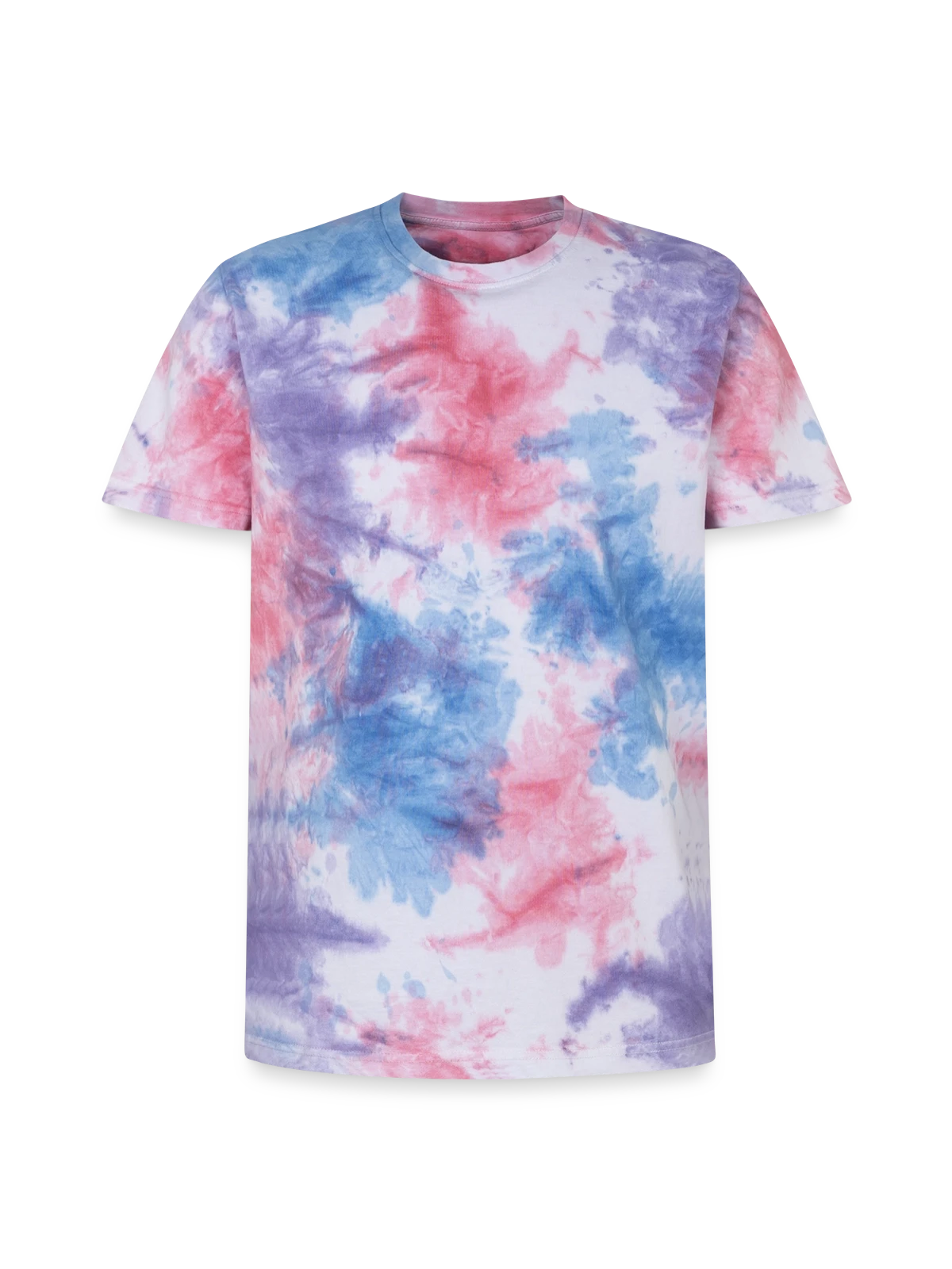Unisex Premium Tie-Dye T-Shirt - Pink/Purple/Blue - Front